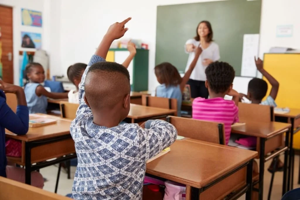 Students learning together